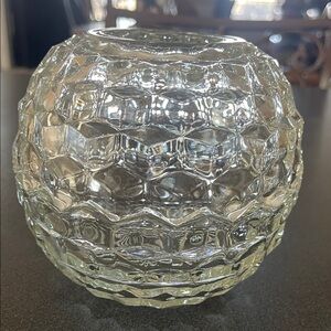 Clear Cubed Glass Fairy Lamp Candle Holder